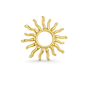 sunburst gold earring | tijamé accessories